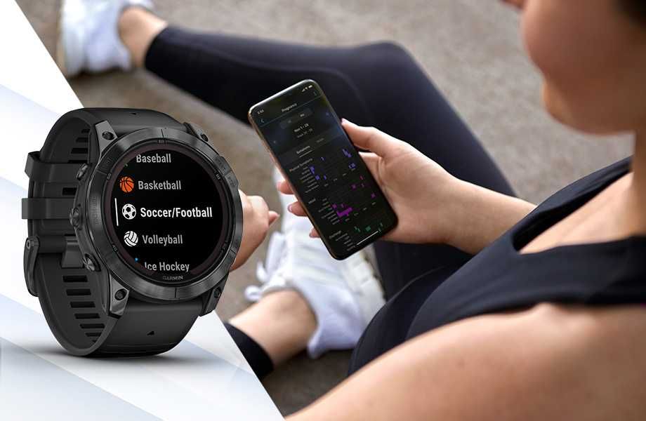 Zegarek Sportowy Smartwatch Garmin Fenix 7 Pro Solar GPS Czarny