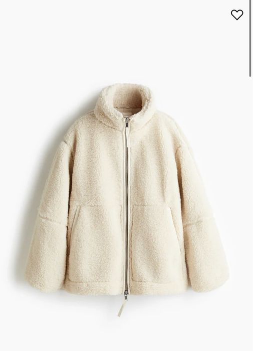 H&M курточка тедді LOOSE TEDDY JACKET