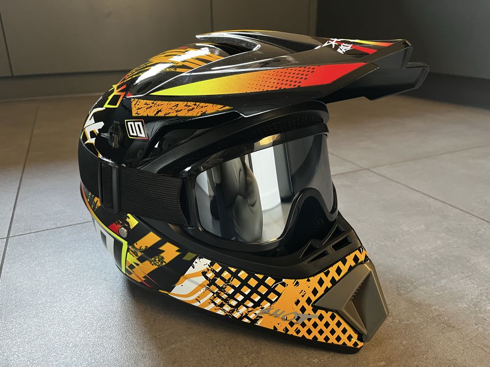 Kask rowerowy Fullface cross enduro atv quad MTB nowy rozmiar L