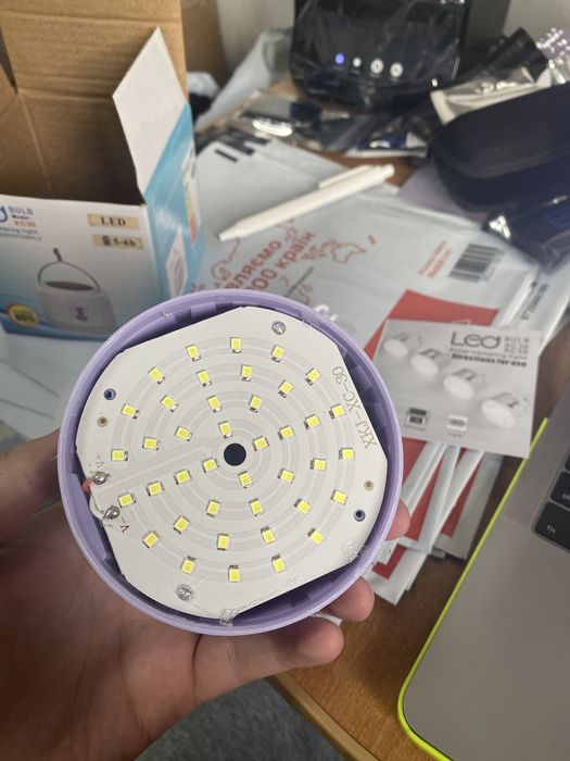 Фонарь USB Лампочка подвесная лампа для кемпинга 30В з акумулятором