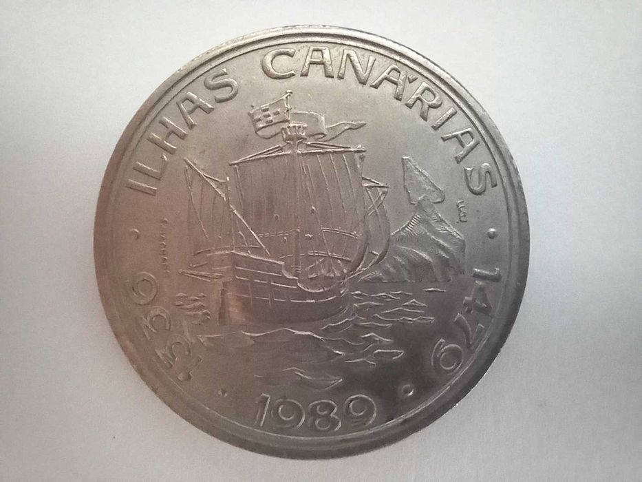 Portugal 100 escudos, 1989 - Canárias