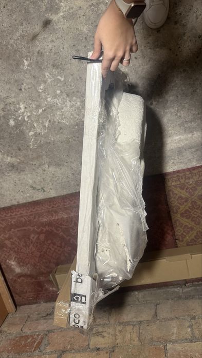 Nowy brodzik prostokątny 80x70x15cm + stelaż Sanplast