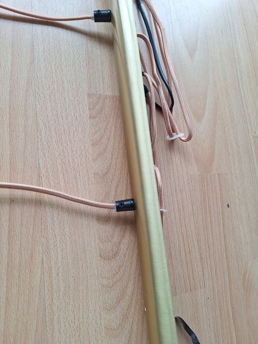 Żyrandol złoty lampa wisząca sufitowa