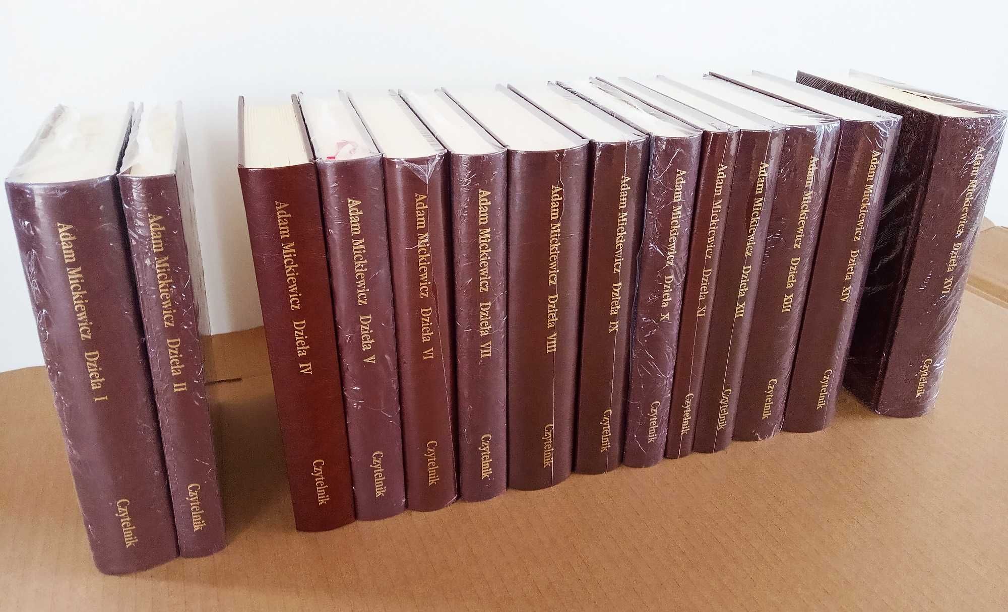 Mickiewicz "Dzieła" tomy I,II,IV-XIV,XVI NOWE! brak tomu III,XV,XVII.