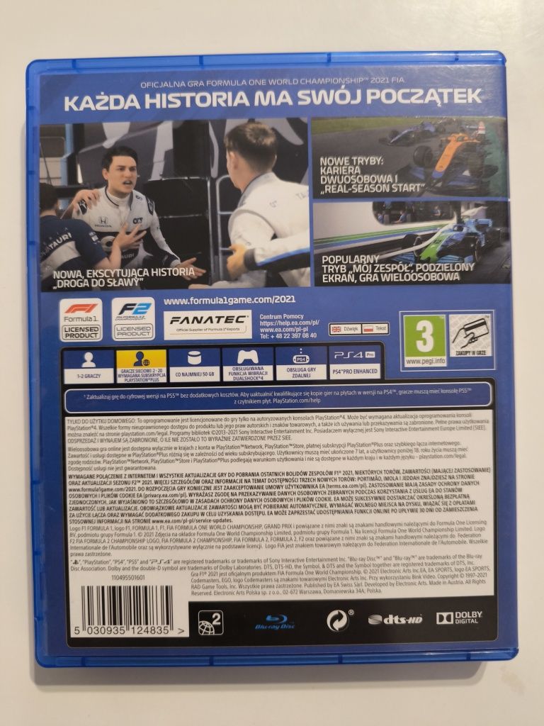 Ps4 F1 2021 pl możliwa zamiana