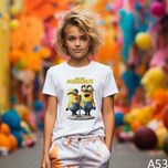 koszulka z minionkami biała czarna rozmiar 86-170cm bluzka
