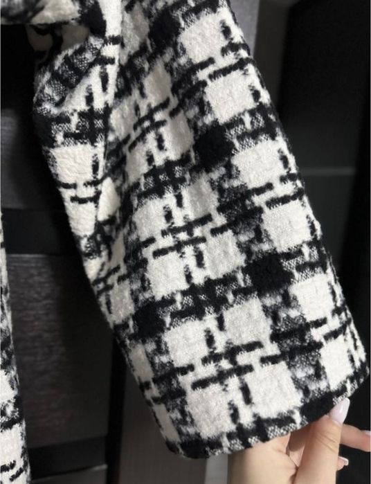 Пальто оверсайз в клітинку