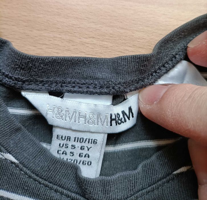 Tunika szara Hello Kitty H&M dla dziewczynki r. 116