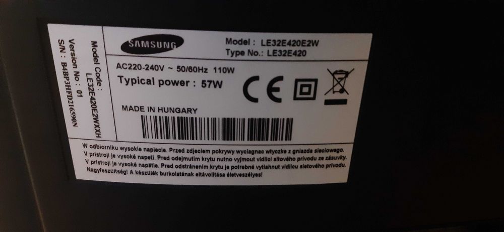 Telewizor Samsung 32 wraz z odtwarzaczem multimedialnym xaomi
