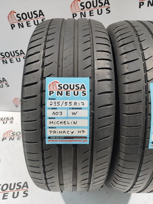 2 pneus semi novos 235-55R17 Michelin - Oferta dos Portes
