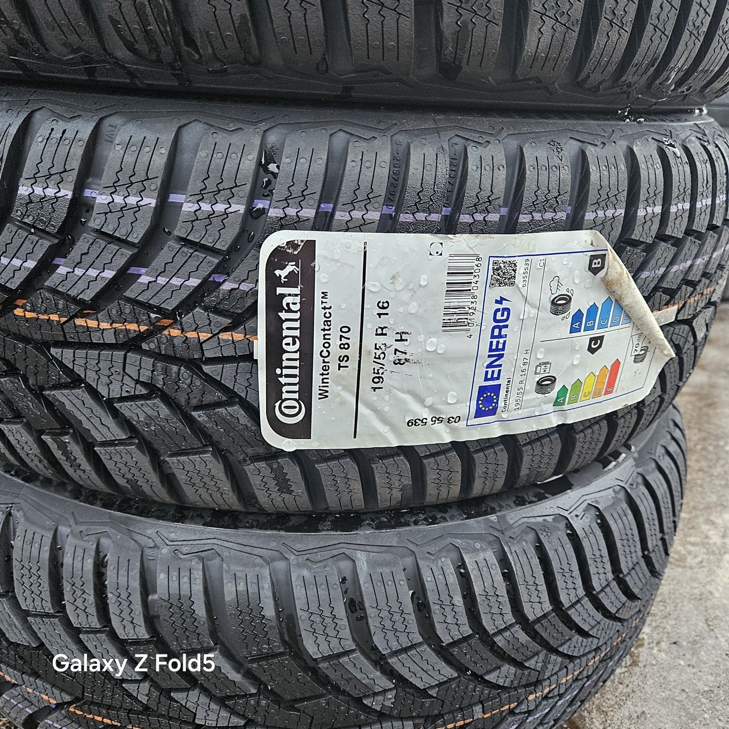 Nowe opony zimowe 195/55/16 87H Continental, 2024 rok