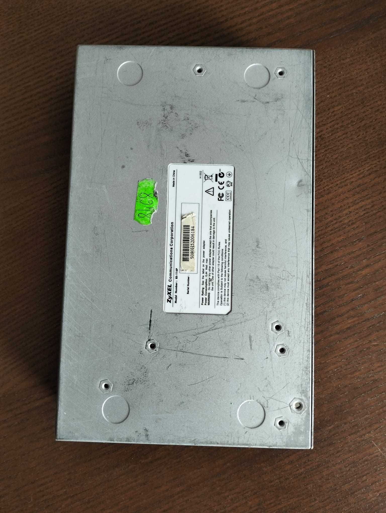 Switch ZyXEL ES-116P 16x 10/100 Mbps 1 port nie działa