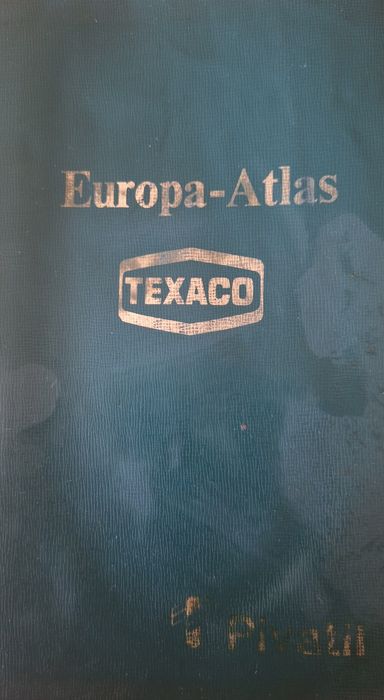 Atlas das estradas da Europa ano 1970 da Texaco