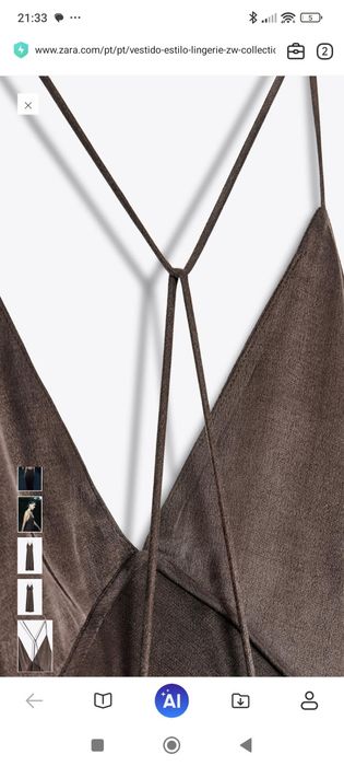 Vestidos novos Zara estilo lingerie