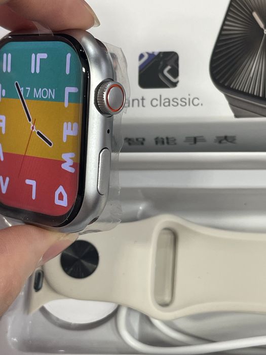 Smart watch 10 cor creme