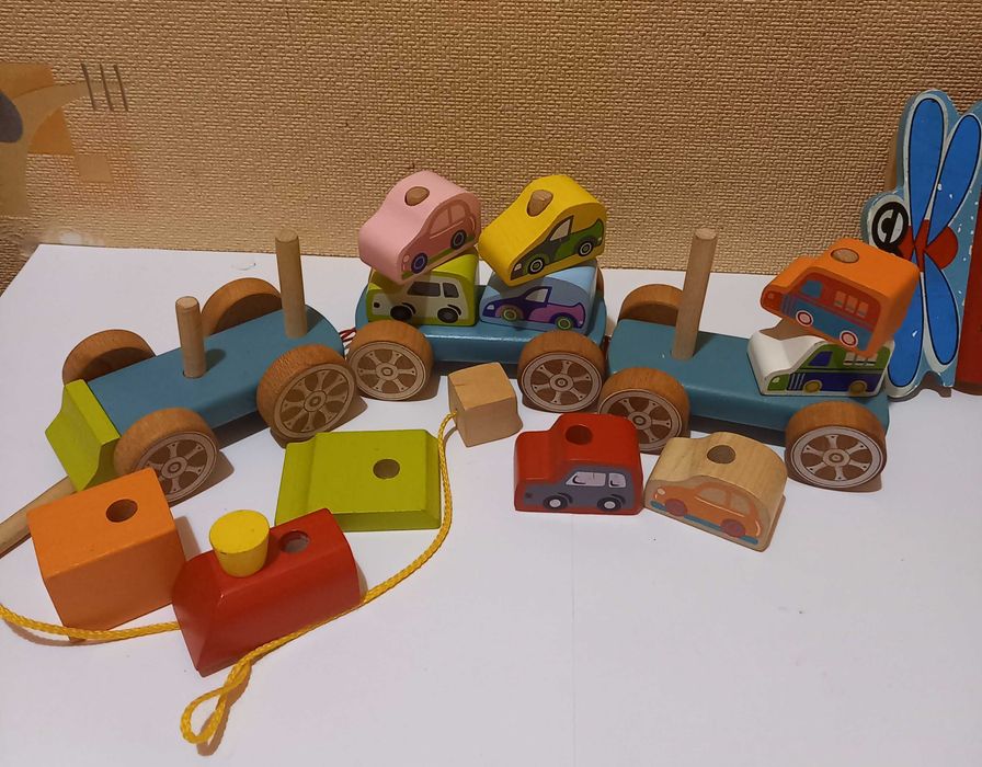 Іграшки СССР Будиночок дерев'яний дом Абак Ксилофон Юла Лисичка