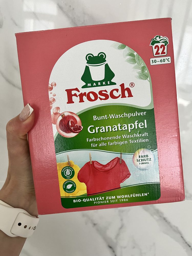 Німецькі пральні порошки від Frosch та Denkmit