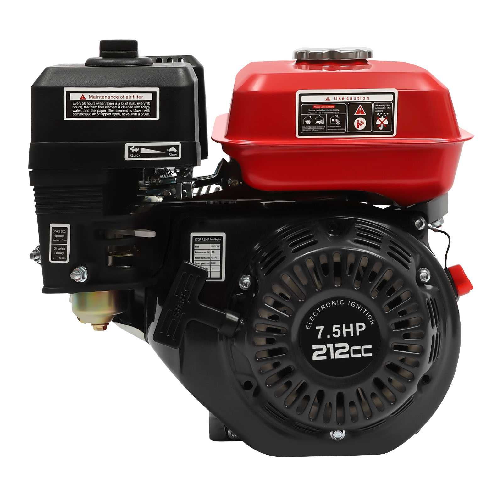 Motor a gasolina de 4 tempos OHV  212cc  7,5HP 4000W 3600 RPM