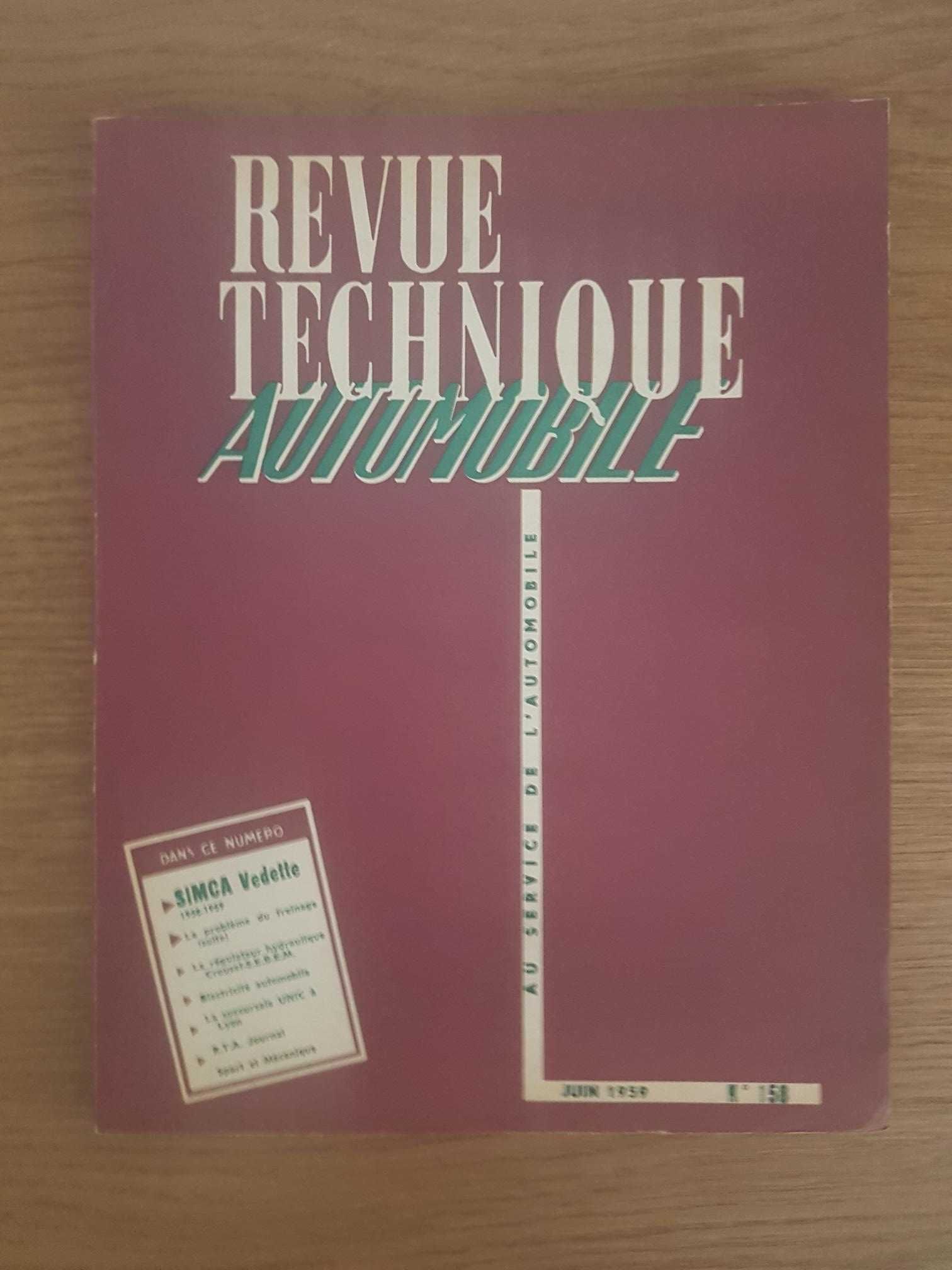 Revue Technique Automobile Nº158 (Ano:1959) Simca Vedette