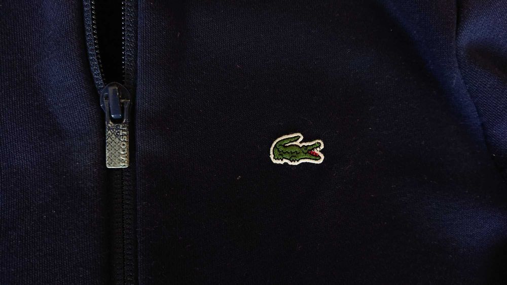 Sweat com Zip Lacoste como novo