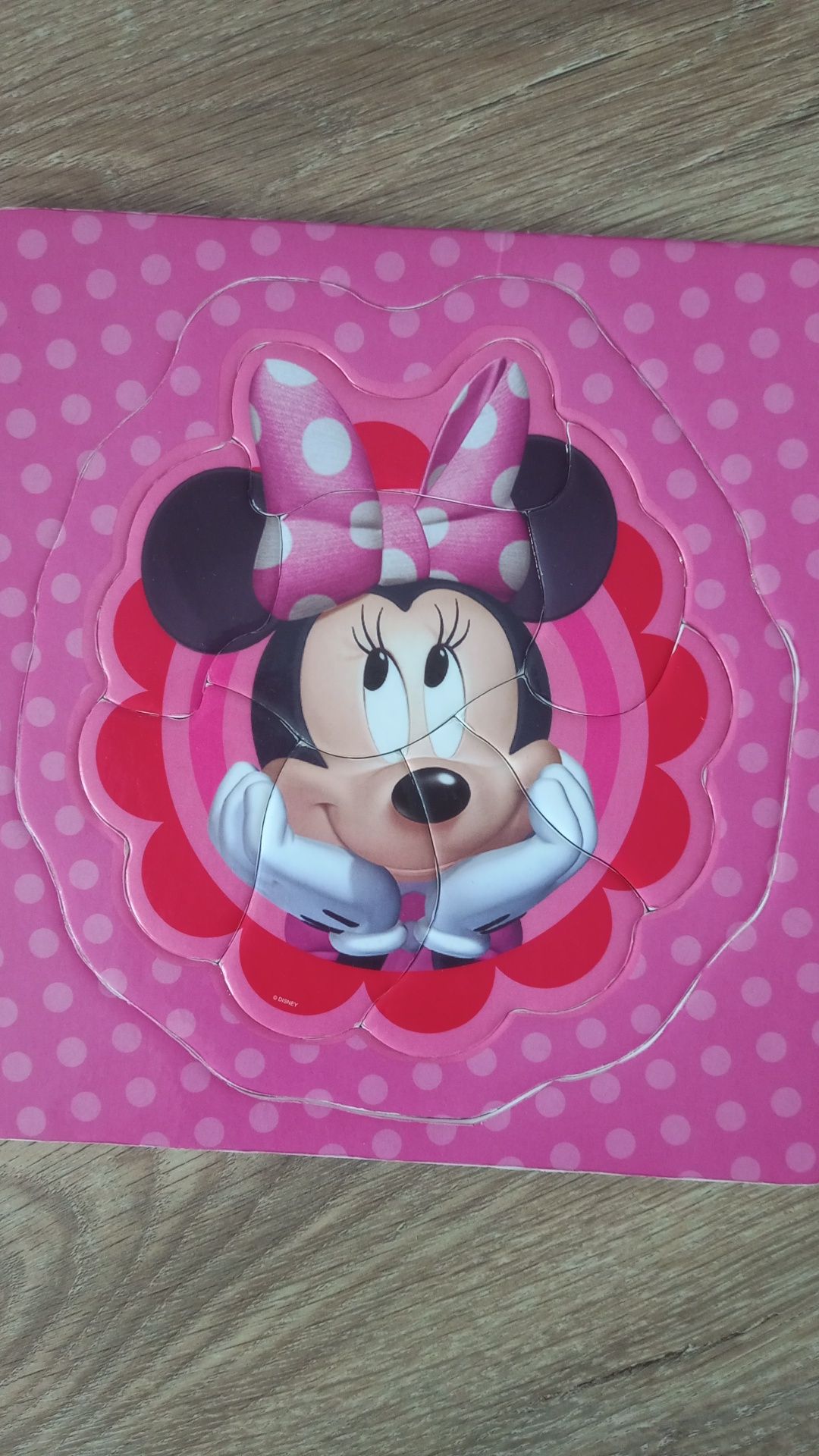Puzzle dla maluszka - dziewczynki - myszka Minnie
