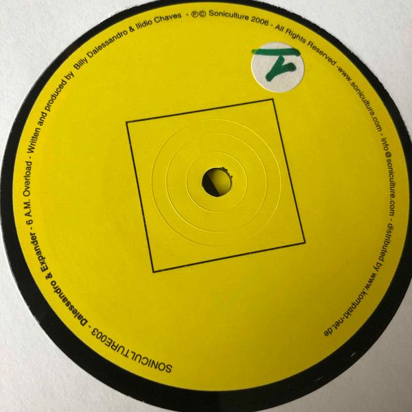 Billy Dalessandro & Expander / Midi Miliz - Soniculture003 [Techno]