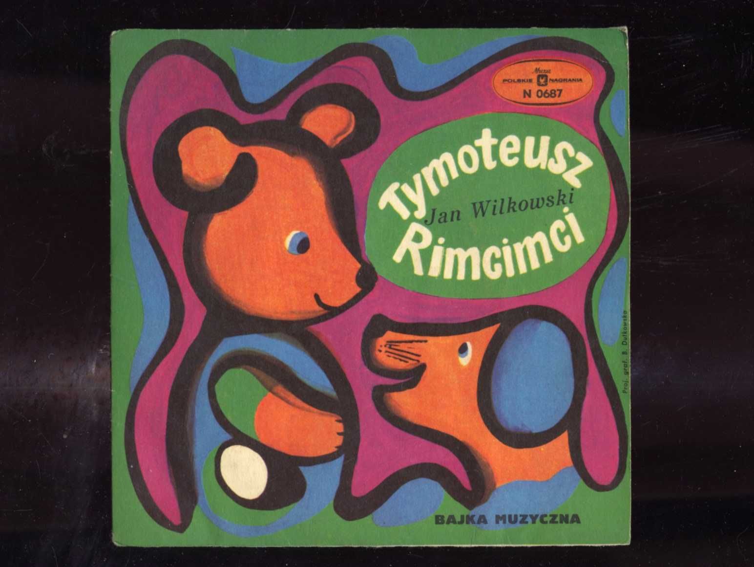 Bajka muzyczna 7" Tymoteusz i Rimcici / Jan Wilkowski dst+