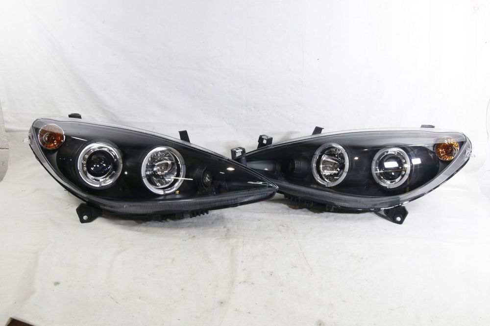 reflektory lampy kpl tuning sonar ringi led angel eyes peugeot 307 2001-05