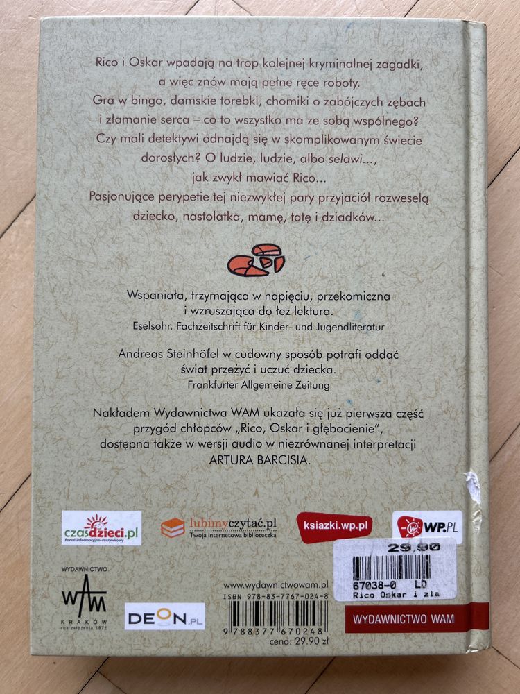 Rico, Oskar i złamanie serca. Andreas Steinhöfel