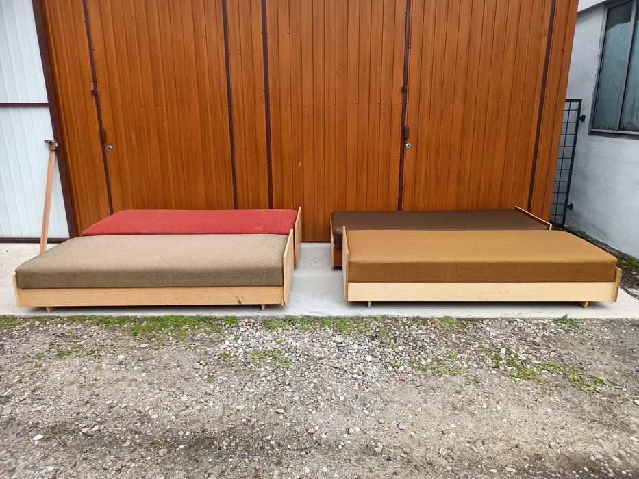 transport GRATIS ( Sz-n ) tapczany pojedyncze czar PRL-u jednoosobowe