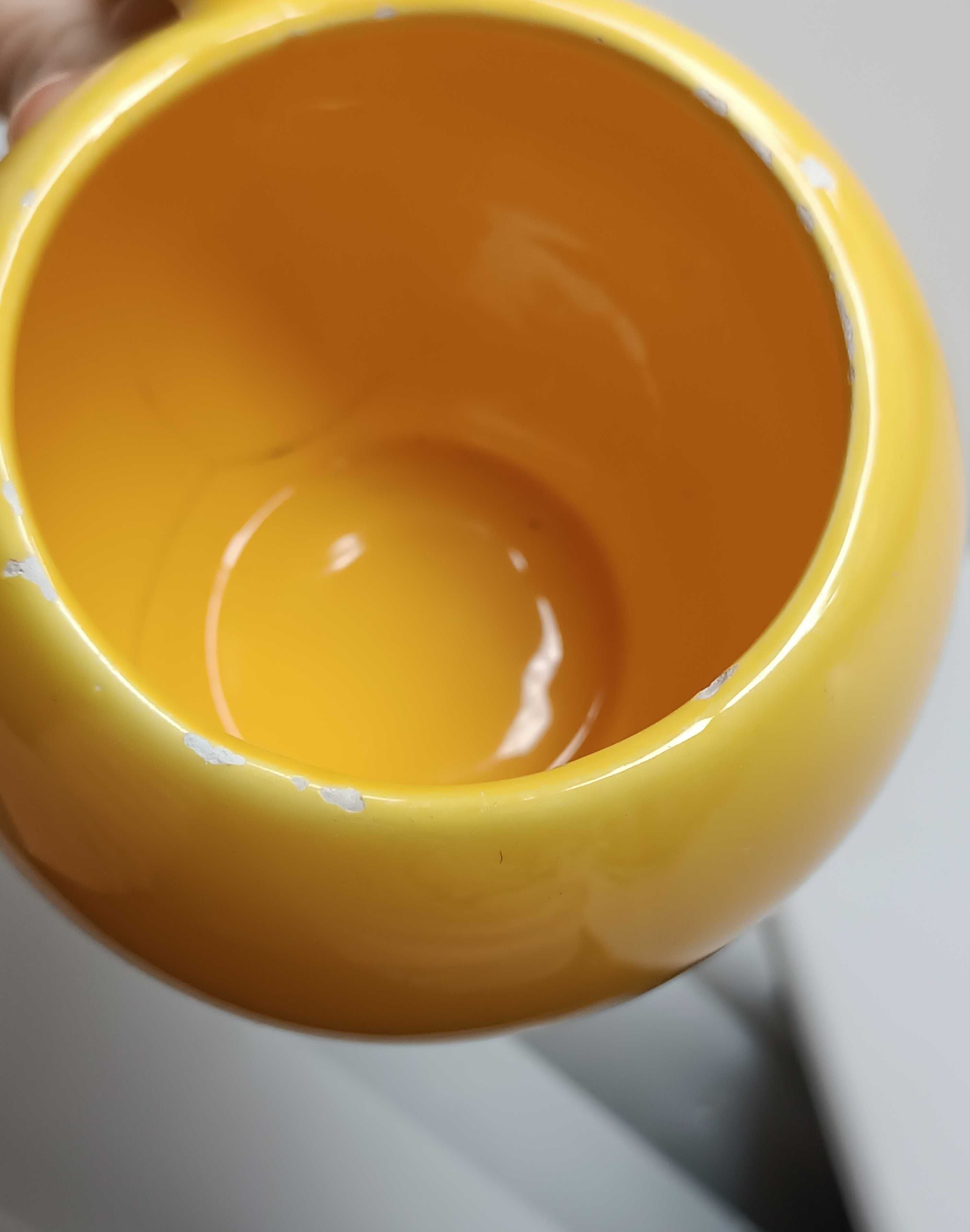 Kubek z uśmiechem wesoła buźka emotka szklany duży śmieszny 500 ml hit