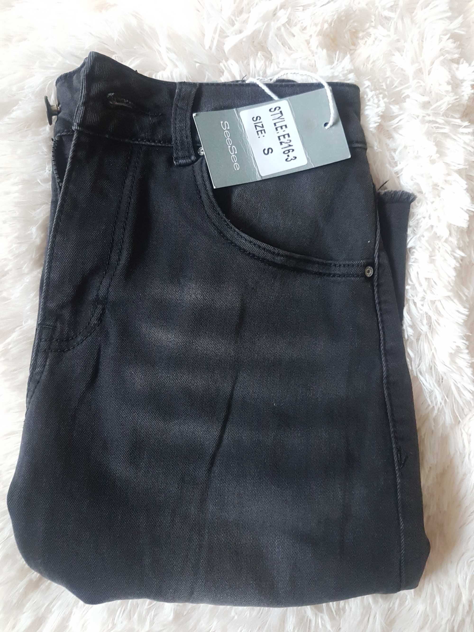Spódnica jeans czarna See See  roz. 36