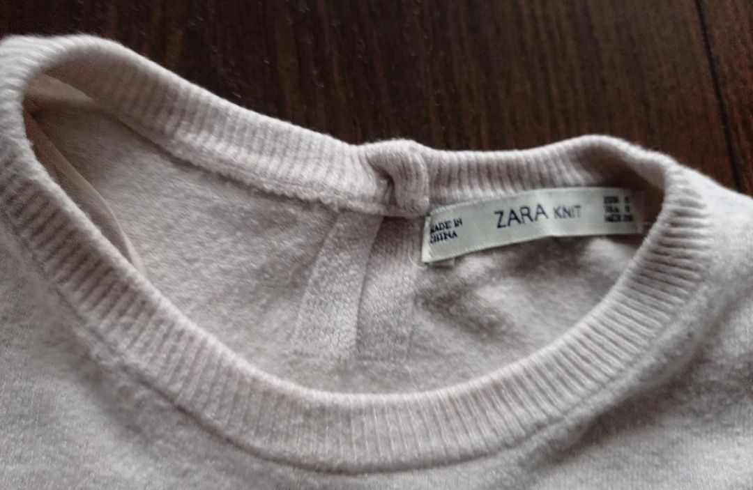 Kremowy sweter Zara S dekoracyjne guziki