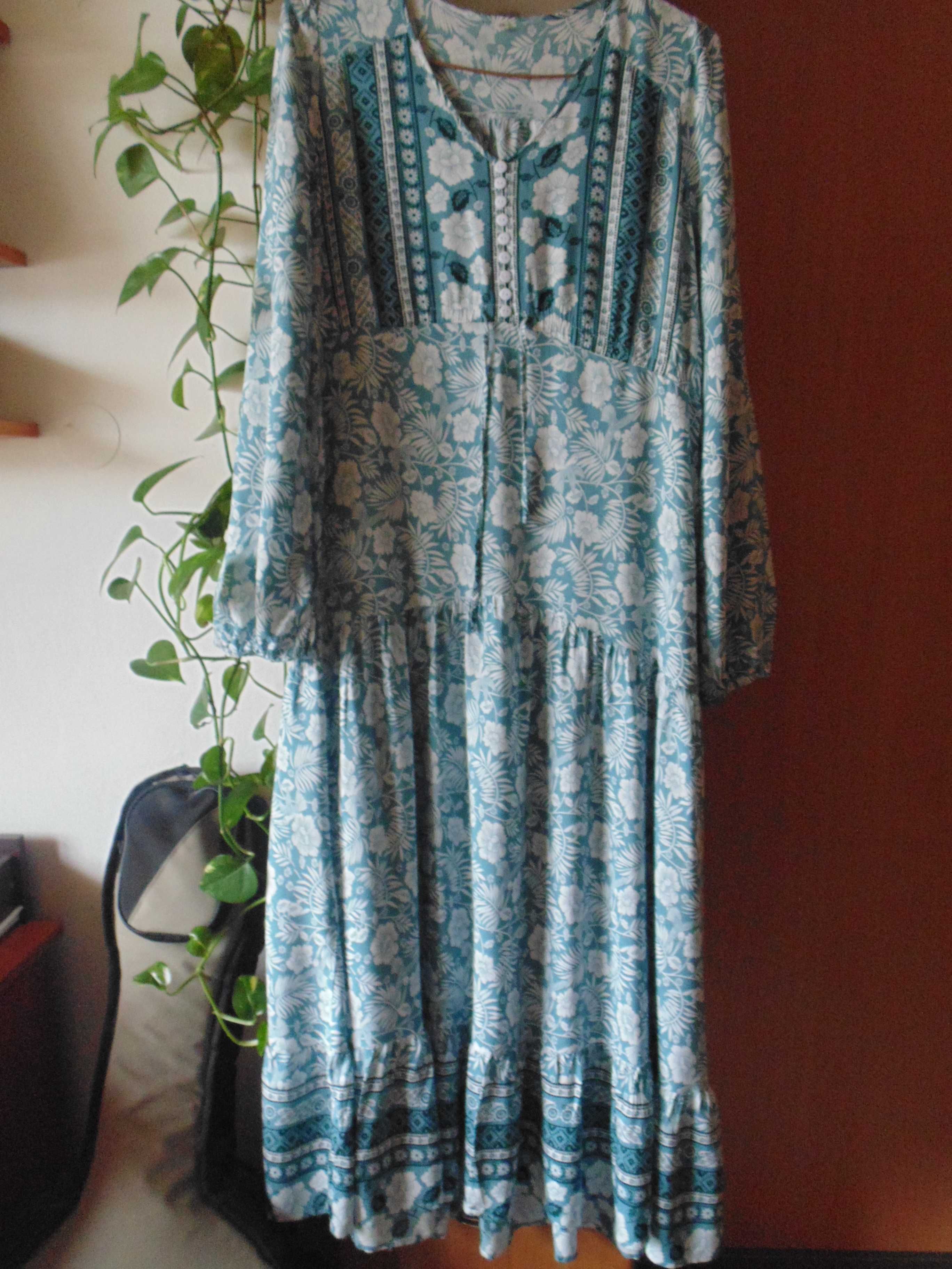 sukienka maxi, długa, size 42/XL