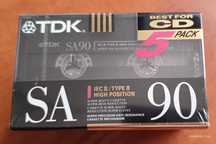 Kasety magnetofonowe TDK SA90