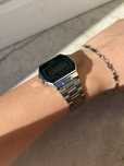 Srebrny zegarek Casio Vintage Retro