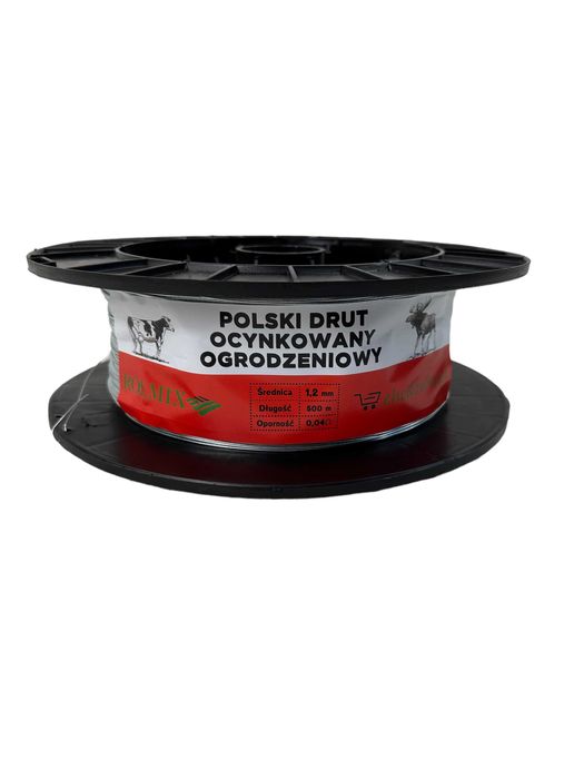 Drut ogrodzeniowy, do pastucha 1,2 mm x 500 m