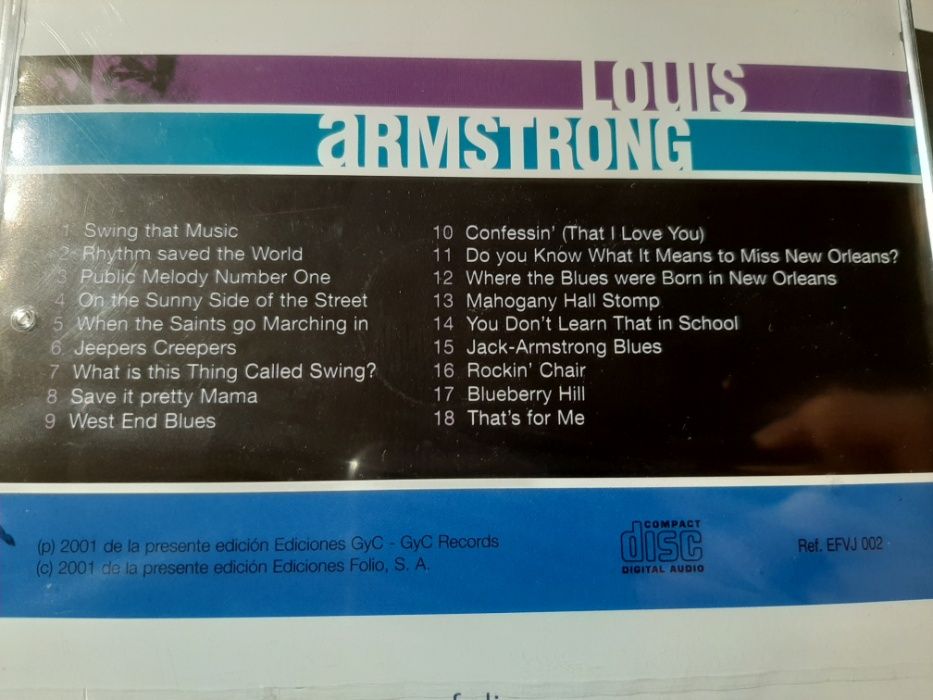 CD Jazz de Louis Armstrong