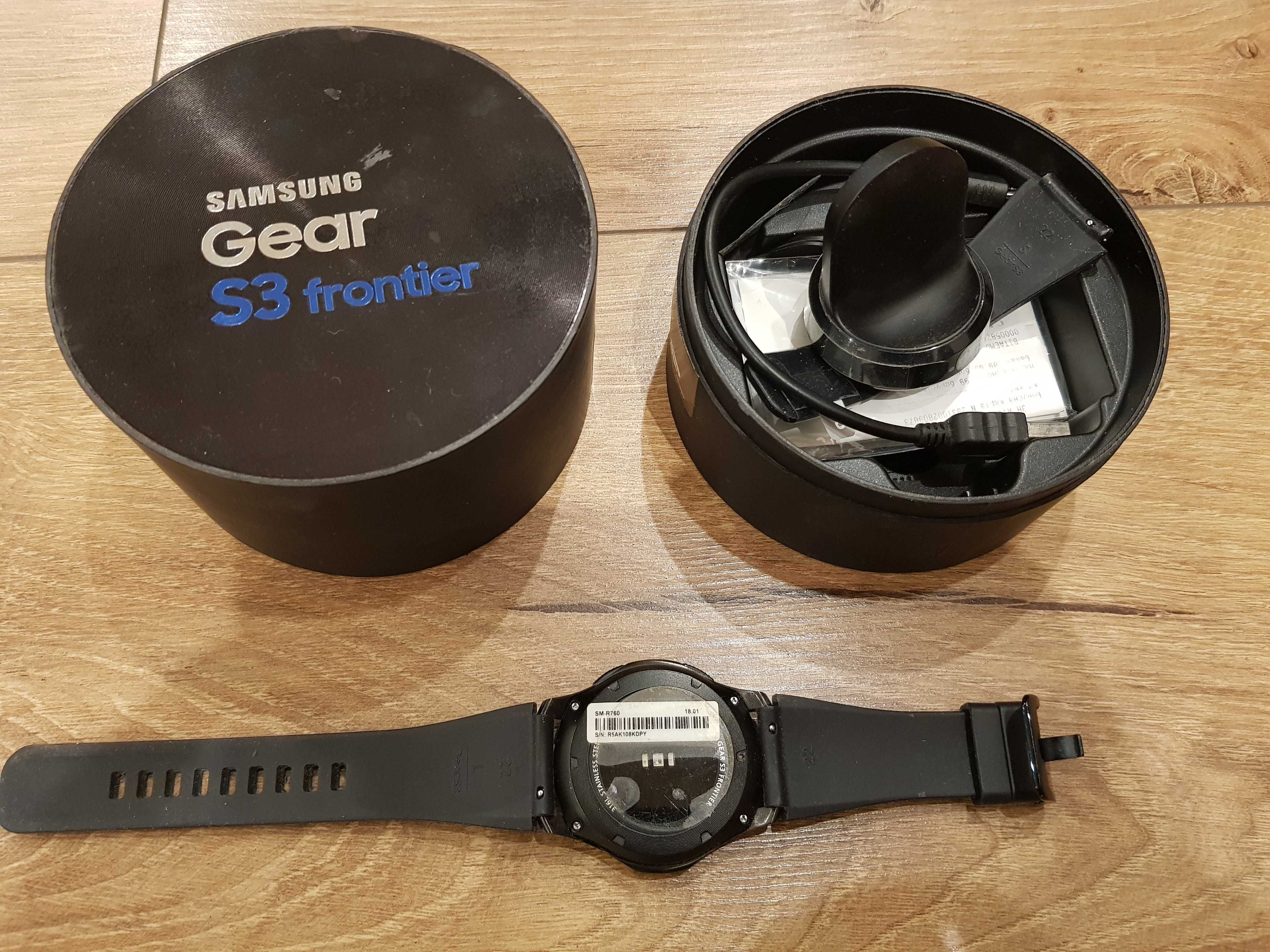 Смарт-часы Samsung Gear S3 Frontier SM-R760, Оригинал, черн/титан мат