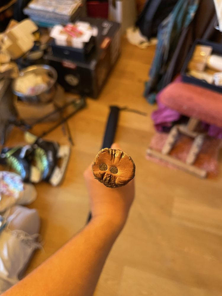 Berimbau medio z cabeça i pokrowcem