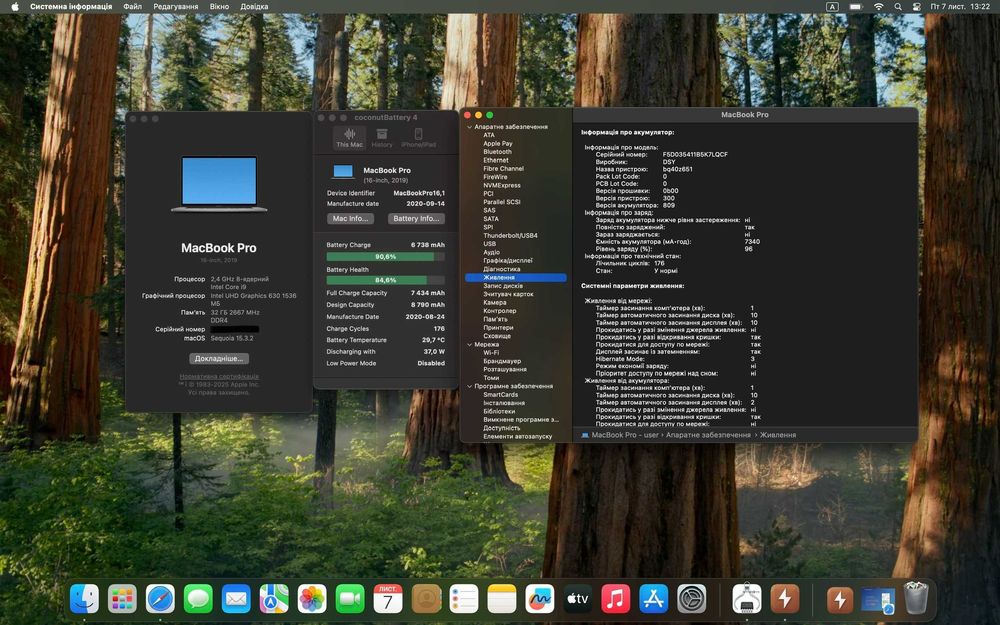 MacBook Pro 16" A2141 (Touch Bar 2019)Core i9 2.4/32/500 Pro 5300M 4Gb