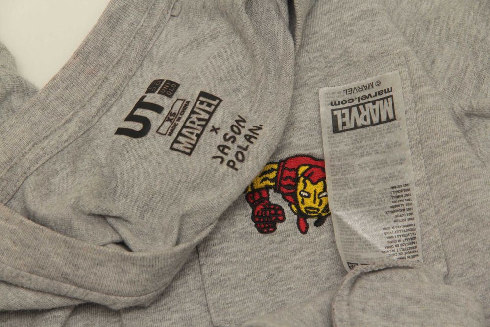 Uniqlo X Jason Polan Marvel рр S-XS футболка из хлопка