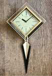 Retro japoński zegar kwarcowy SEIKO wiszący ścienny wahadło vintage