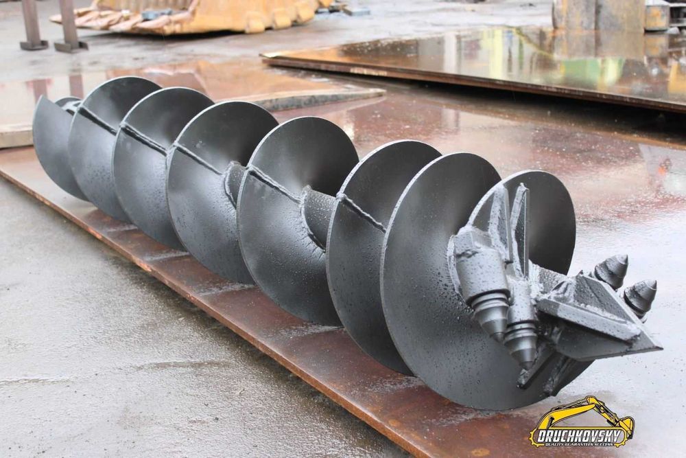 Шнекові бури для спецтехнік, індивідуальні замовлення. Бур шнековий