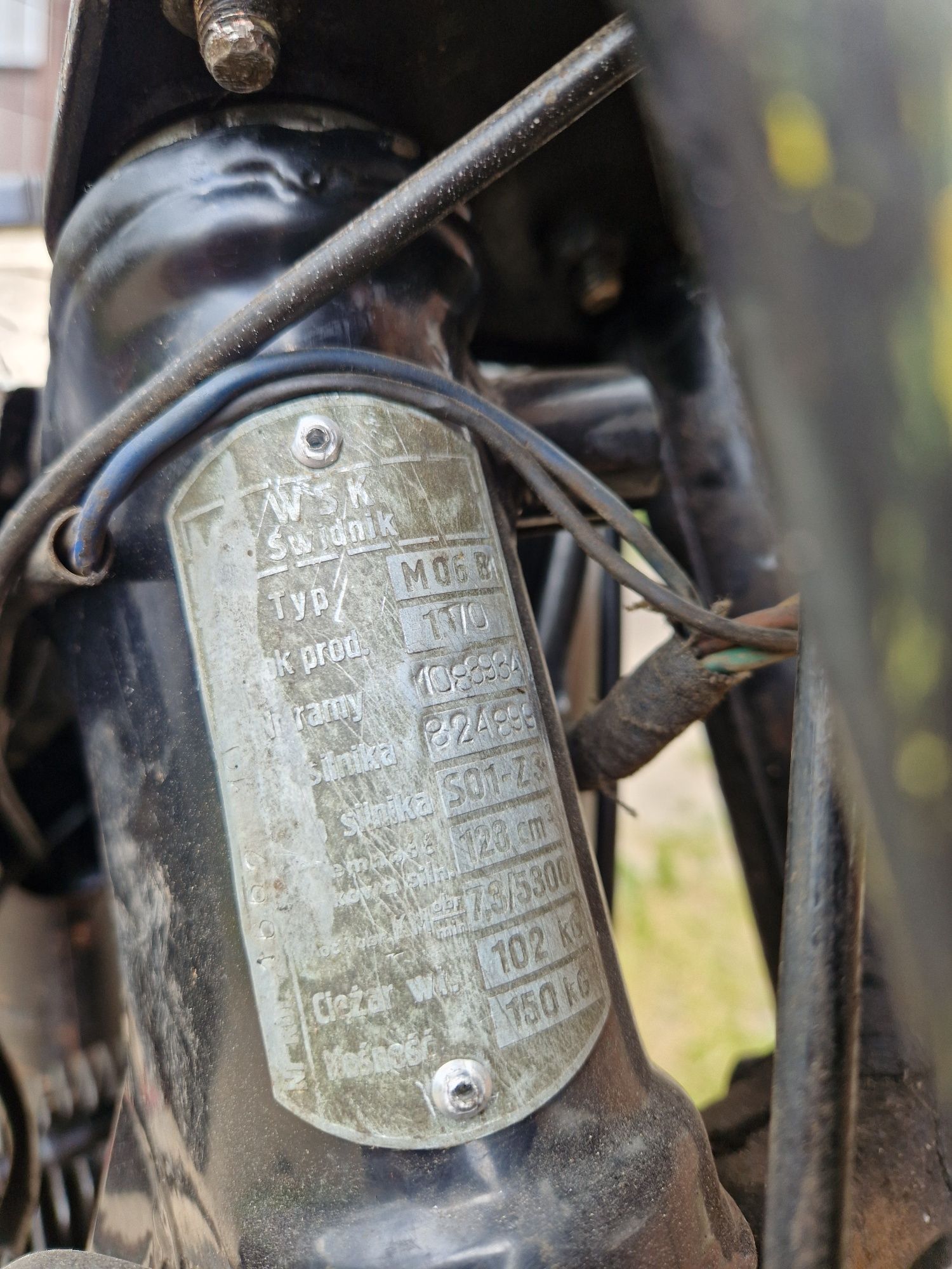 Wsk 125 m06b1 wsk 3 dwuramówka zamiana cross motocykl motorower prl