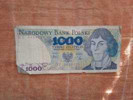 Banknot NBP 1000 złotych polskich tysiąc Mikołaj Kopernik PRL 1982