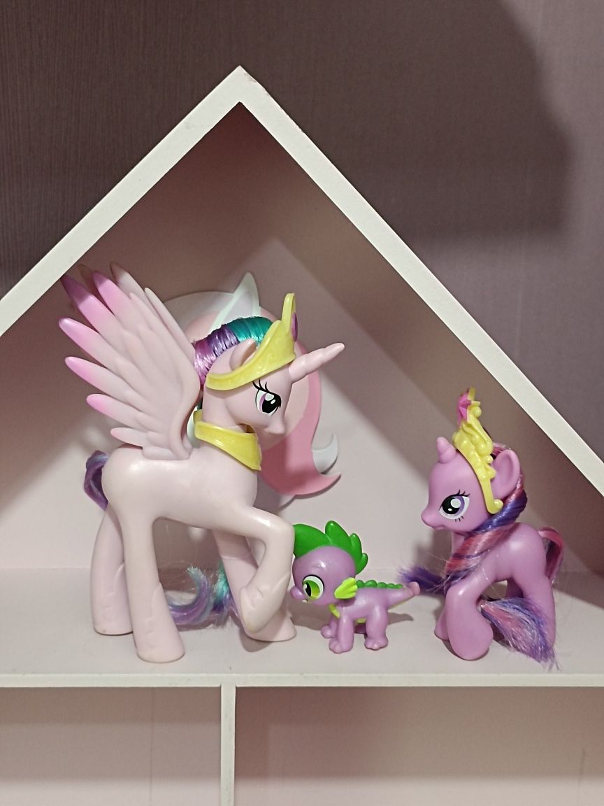 My Little Pony kompletny zestwe Celestia Spike Twilight G4 Hasbro MLP