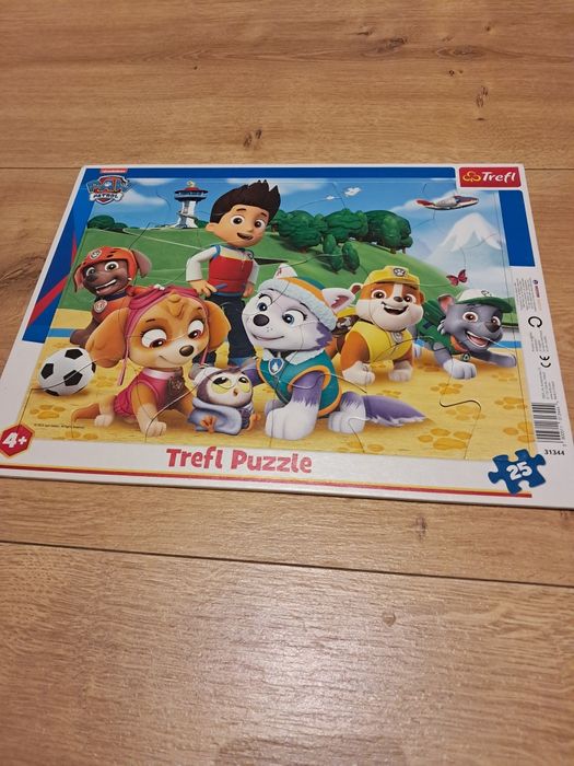 Puzzle na tekturce Psi Patrol