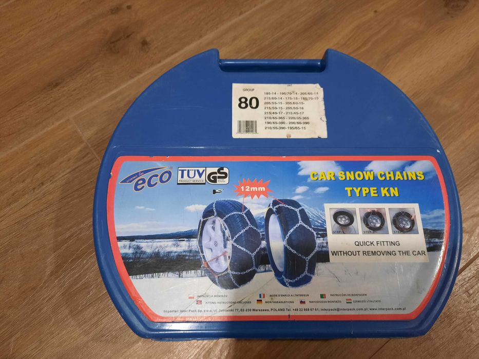 Łańcuchy śniegowe InterPack KN 80 12mm