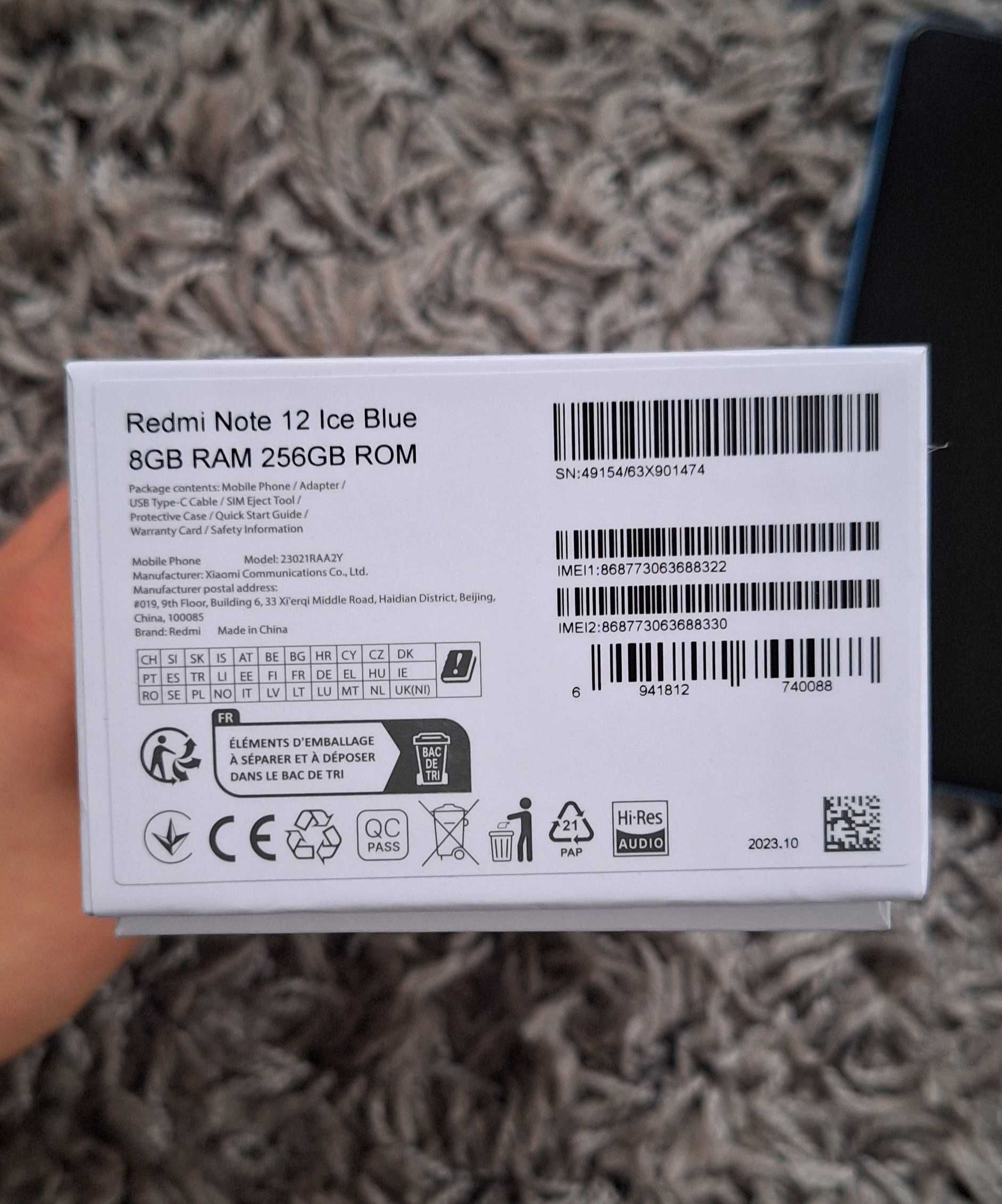 Xiaomi Redmi Note 12, 8/256 GB